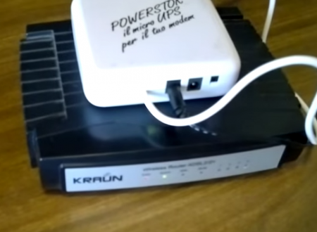 Video Prova Powerstok Micro UPS con router Kraun